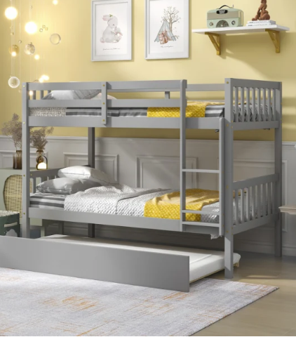 Twin Over Twin Bunk Beds with ...