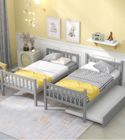 Twin Over Twin Bunk Beds with ...